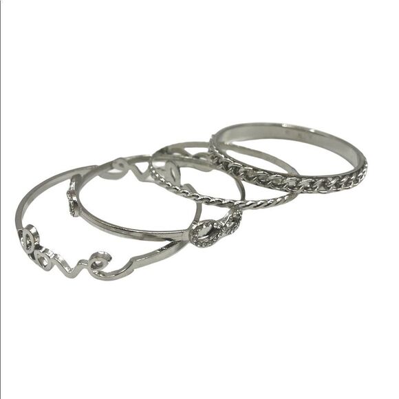 💍 Silver Bracelet Set 4-Piece💍 - Picture 4 of 7